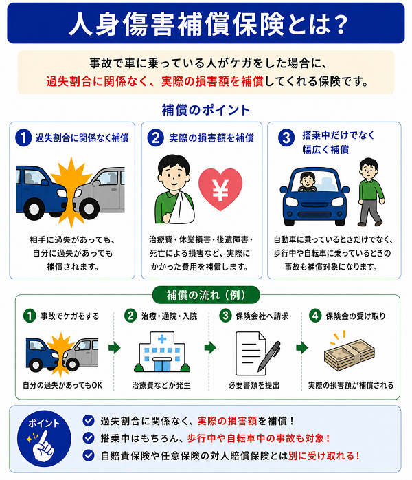 人身傷害補償保険とは？
