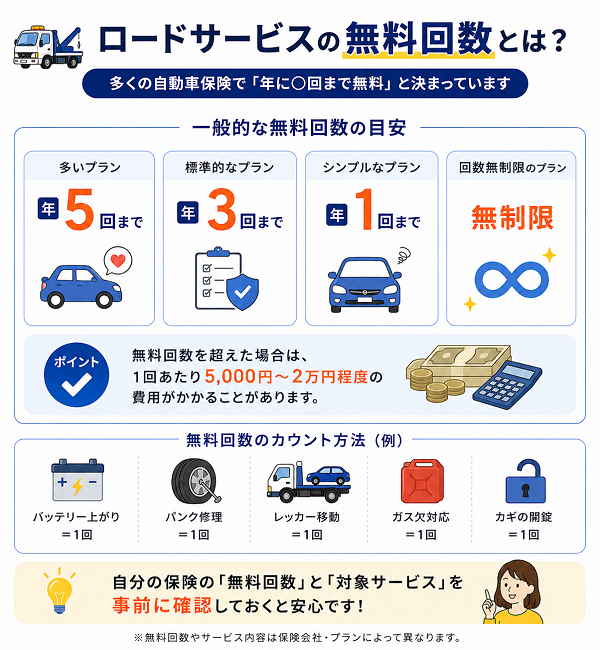 ロードサービスの無料回数とは
