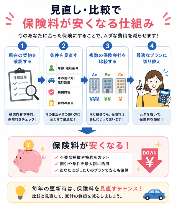 保険料が安くなる仕組み