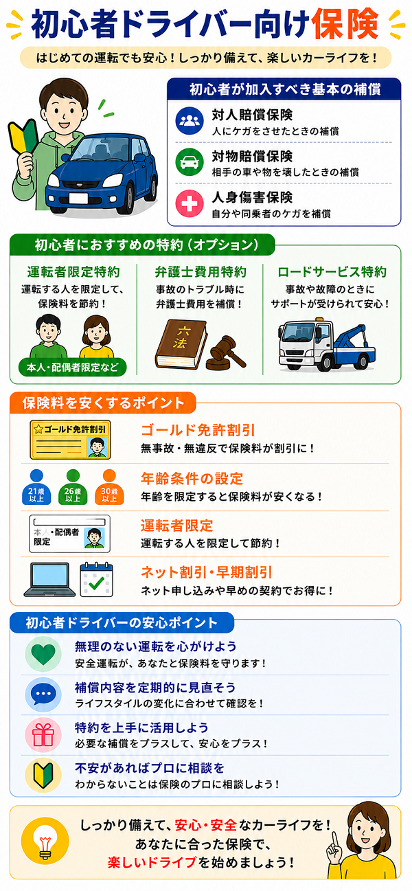 初心者ドライバー向け保険