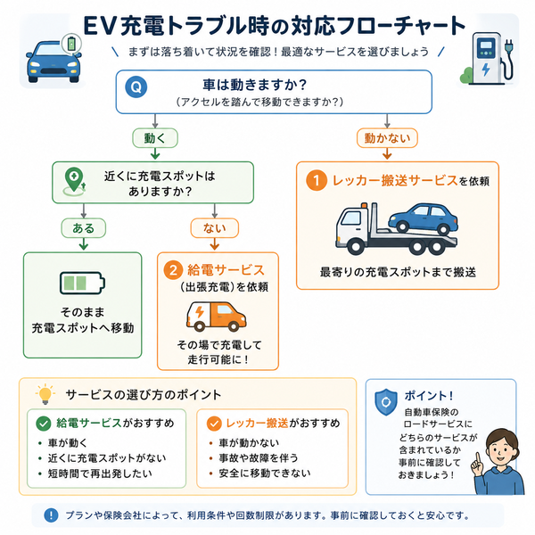 EV充電トラブル時の対応フローチャート