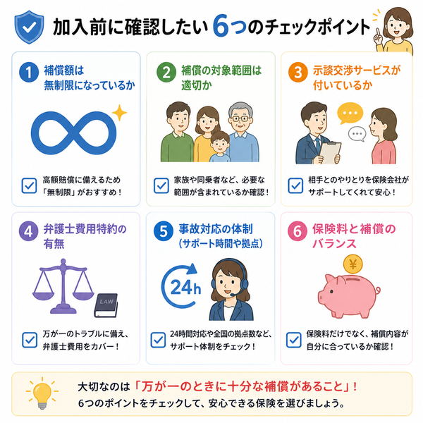 加入前に確認したい6つのチェックポイント