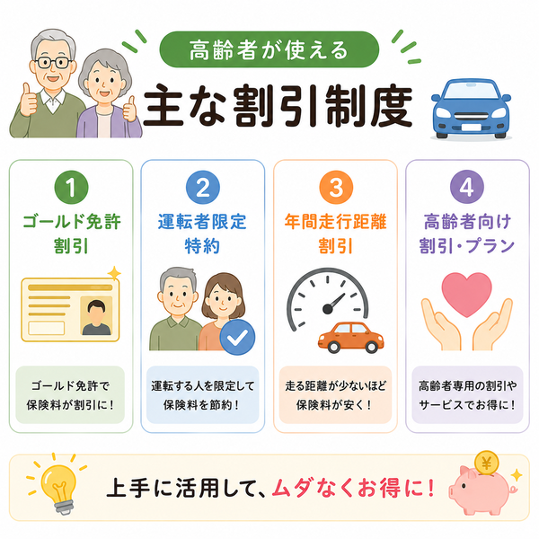 高齢者が使える主な割引制度