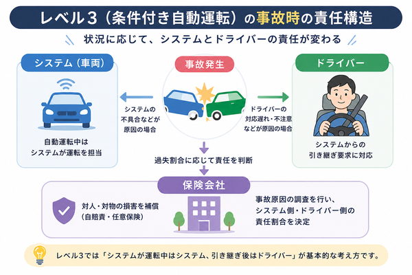 レベル3の事故時の責任構造